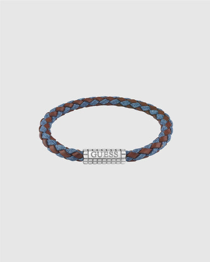 Guess Logo Leather Bracelet
