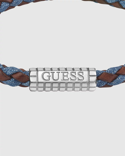 Guess Logo Leather Bracelet