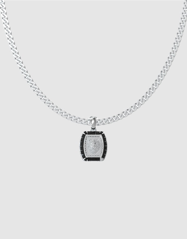 Guess Necklace Lion 15mm Charm in Silver or Gold