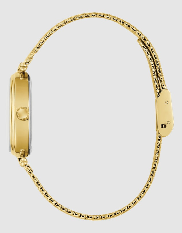 Guess Watch Ruby Red DL Gold Mesh