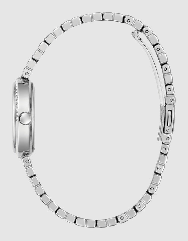 Guess Watch Clara Green DL Silver Bracelet