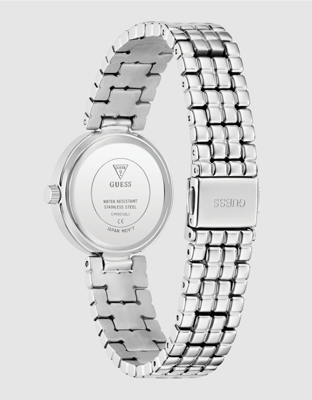 Guess Watch Clara Green DL Silver Bracelet