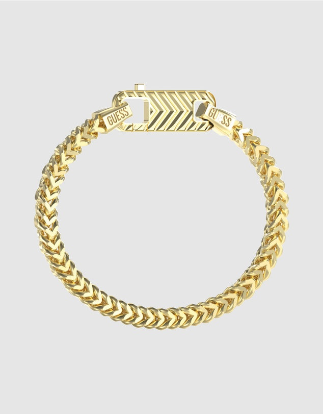 Guess Textured Hook Chain Bracelet