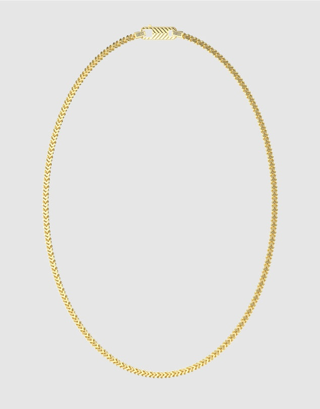 Guess Textured Hook Chain Necklace