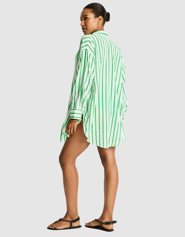Sea Level Vacay Cruise Shirt in Kelly Green