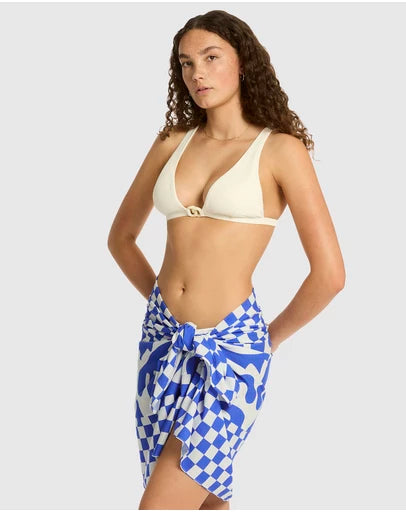 Sea Level Seascape Boarded Sarong