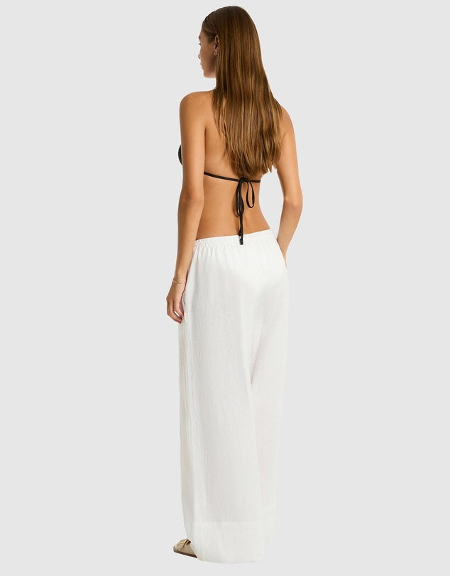 Sea Level Shore Linen Palazzo Pant