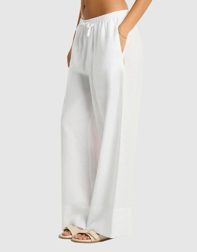 Sea Level Shore Linen Palazzo Pant