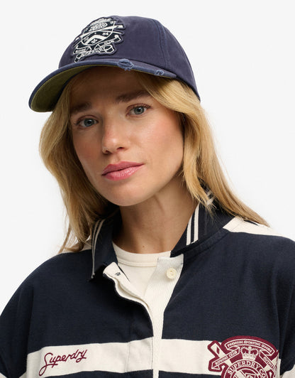 Superdry Vintage Crest Baseball Cap in Navy or Green