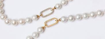 Me The Label Freshwater Pearl Link Necklace Gold