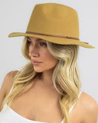 Brixton Packable Fedora Golden Brown