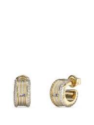 Guess Kalybe 2T Cable Circle Hoops Earring