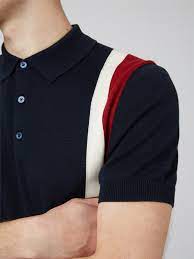 Ben Sherman Intarsia Stripe Polo Shirt