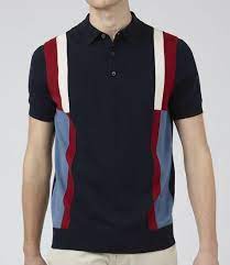 Ben Sherman Intarsia Stripe Polo Shirt