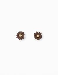 Stella+Gemma Daisy Earring in Brown or Sand