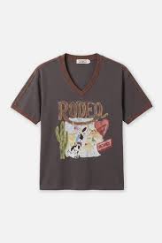 Maku The Label Rodeo V Neck Tee