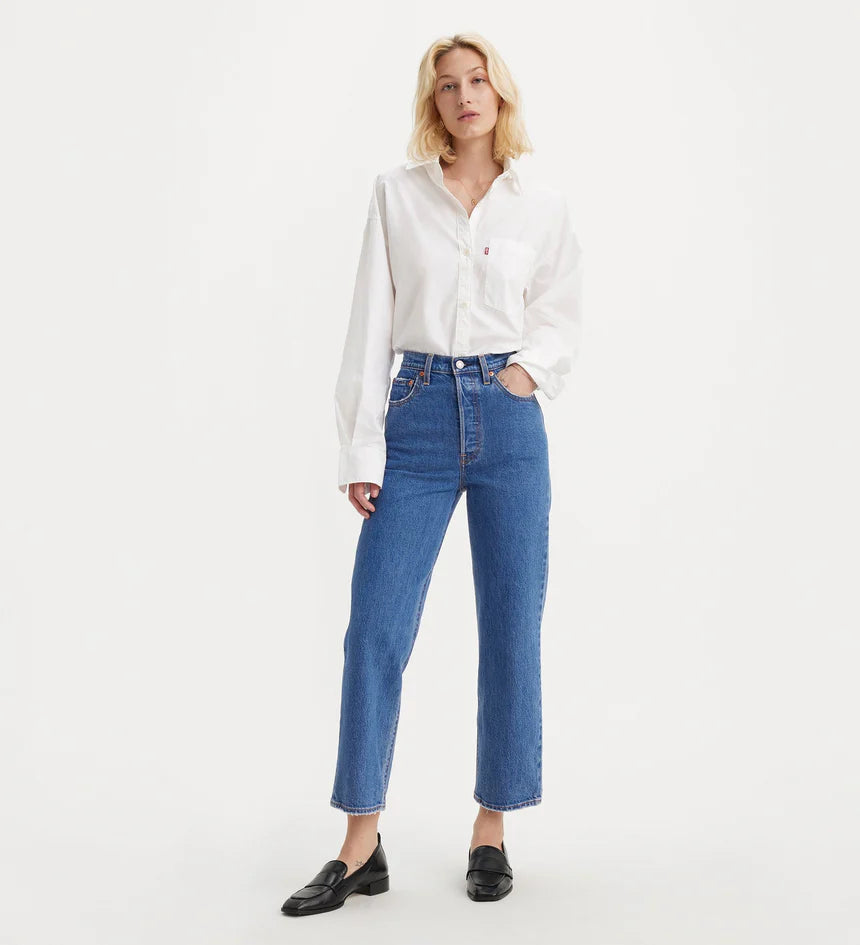 Levis Women's Ribcage Straight Ankle Jeans