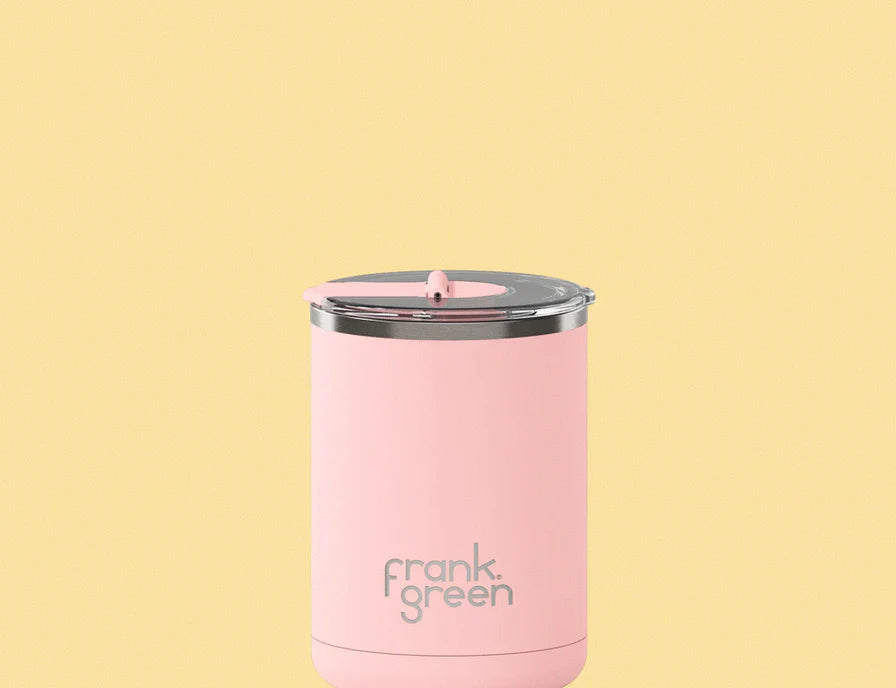 Frank Green 12oz Ceramic Coffee Cup with Hinged Screw Lid