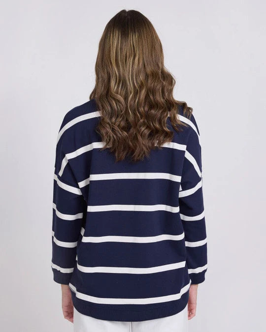 Stell+Gemma Newport Sweat Navy Stripe
