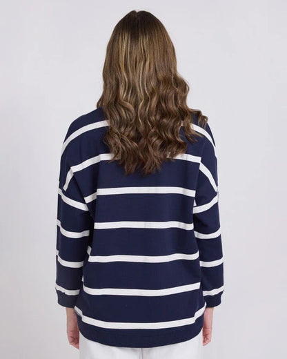 Stell+Gemma Newport Sweat Navy Stripe