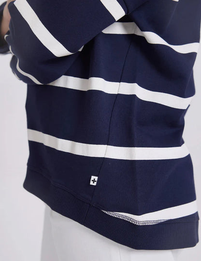 Stell+Gemma Newport Sweat Navy Stripe