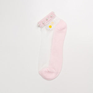 Sisters Matter Daisy and Pearl Socks - Silk Lace