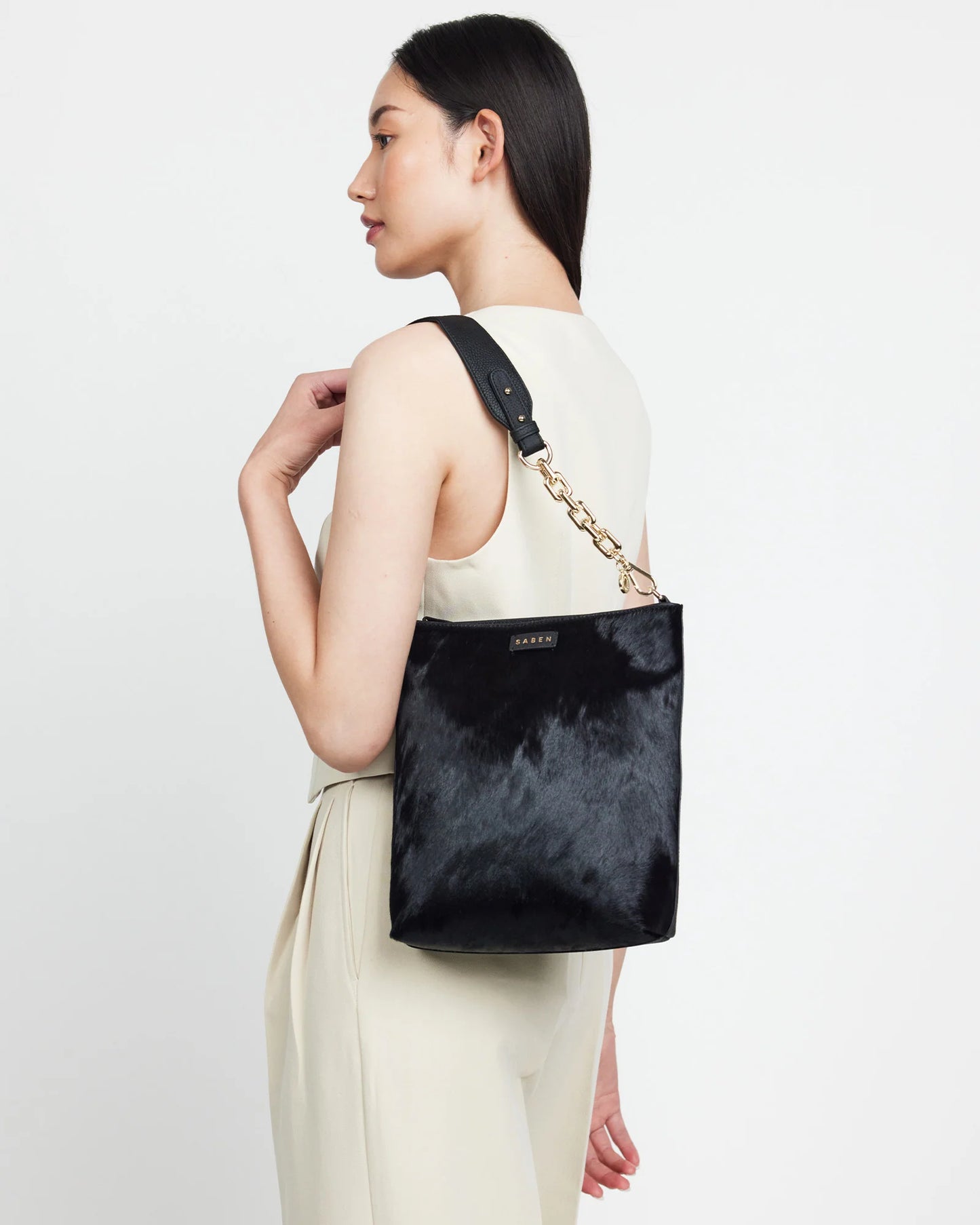 Saben Claudette Crossbody Haircalf