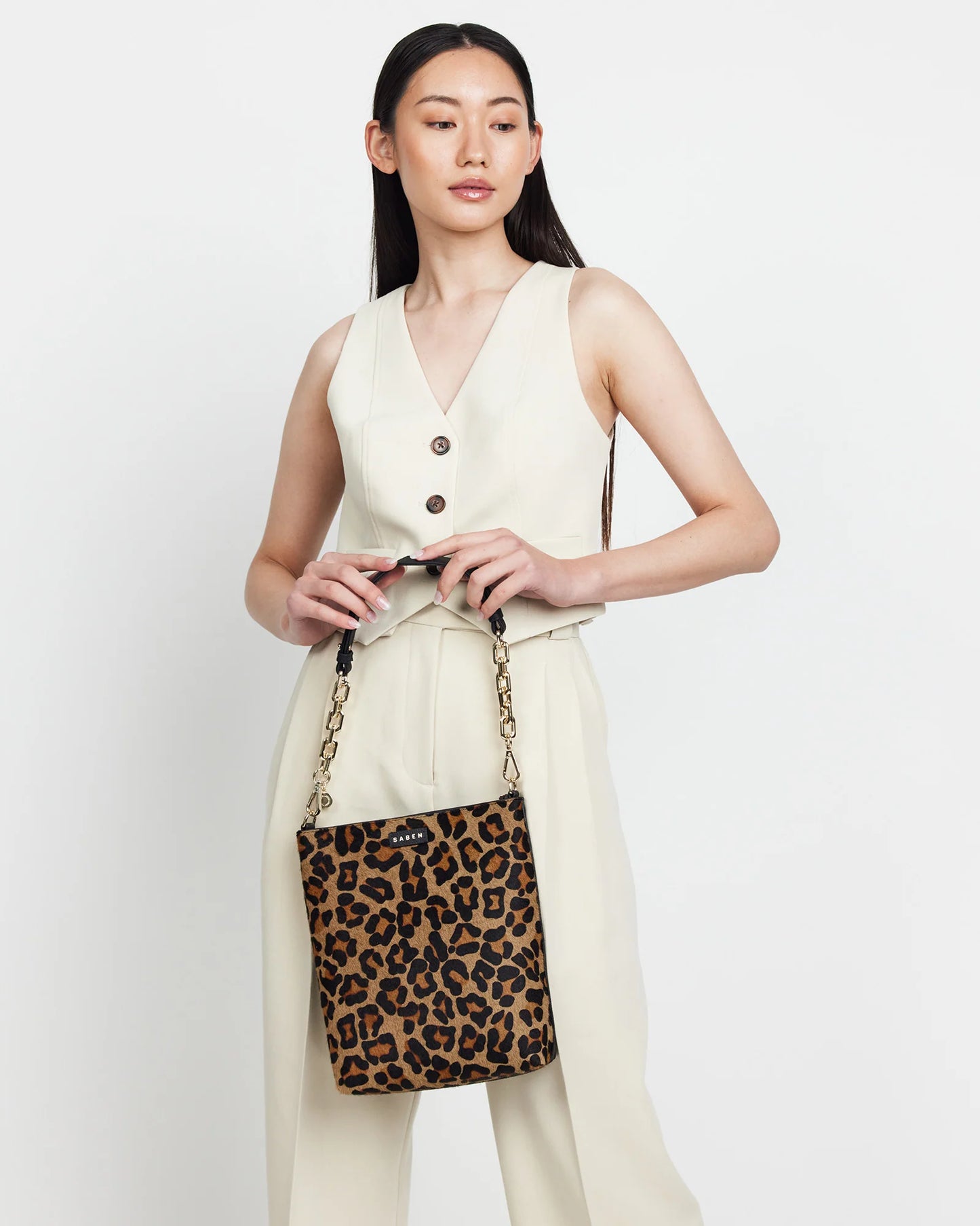 Saben Claudette Crossbody Haircalf