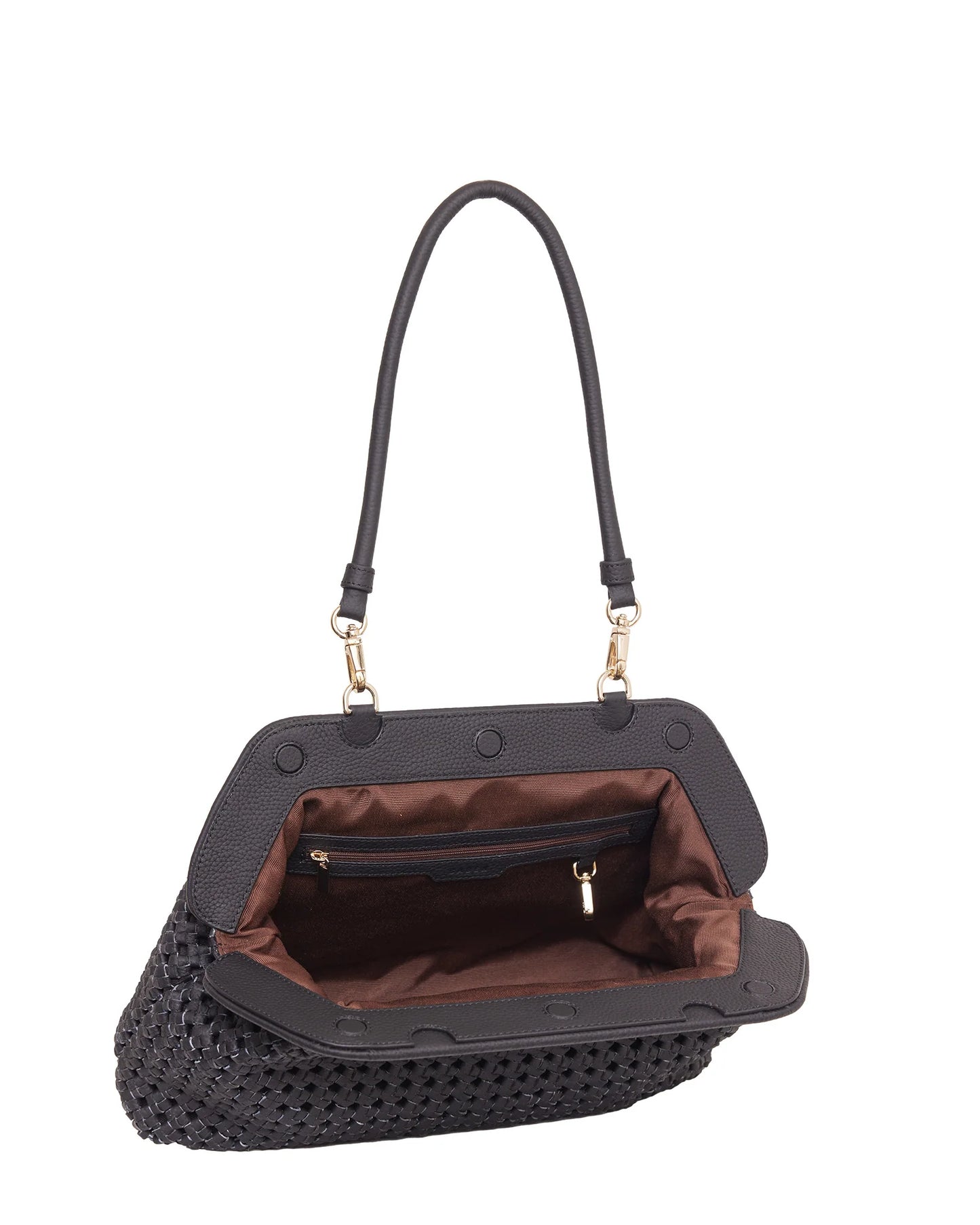 Saben Ginny Shoulder Bag Black Braid