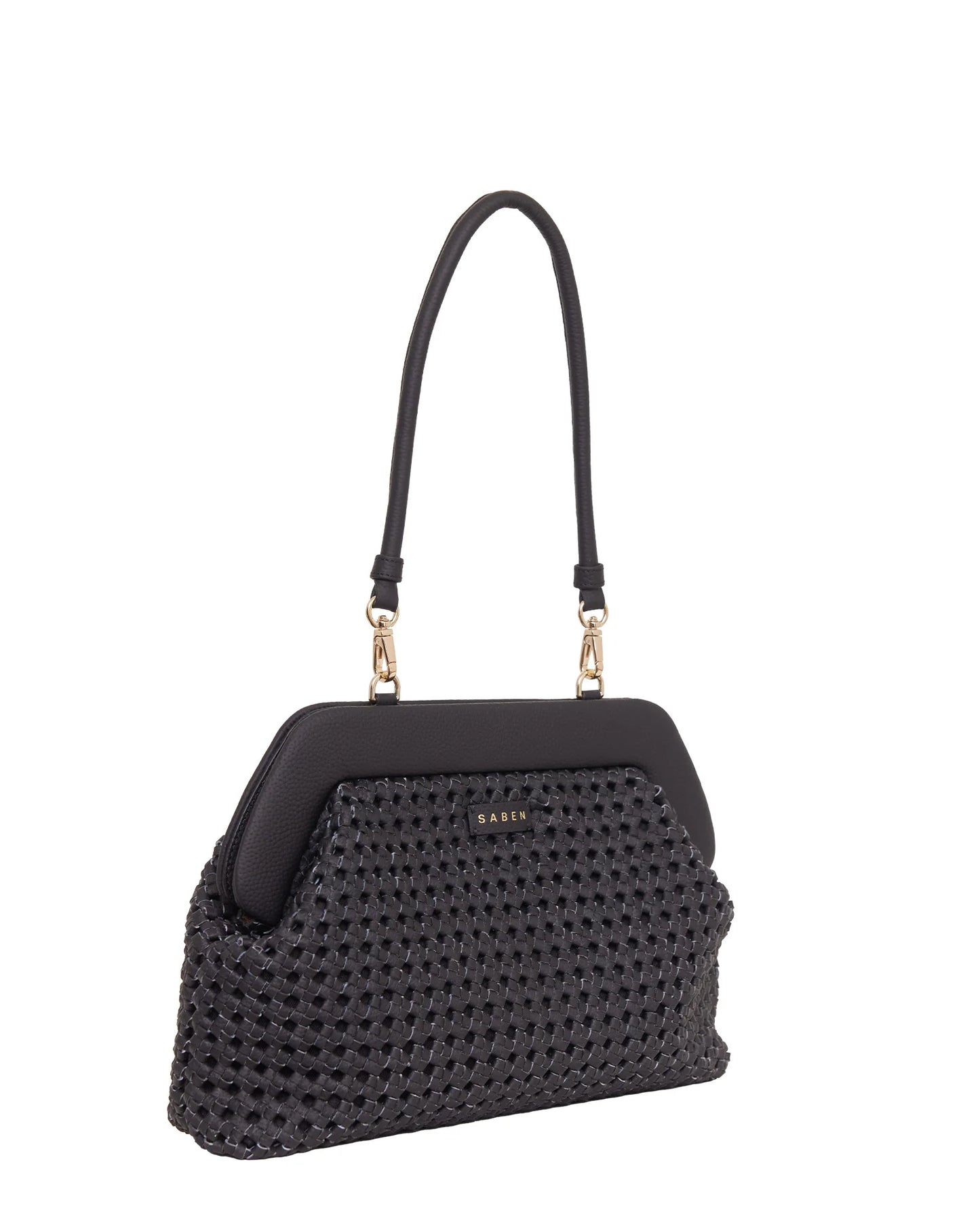 Saben Ginny Shoulder Bag Black Braid