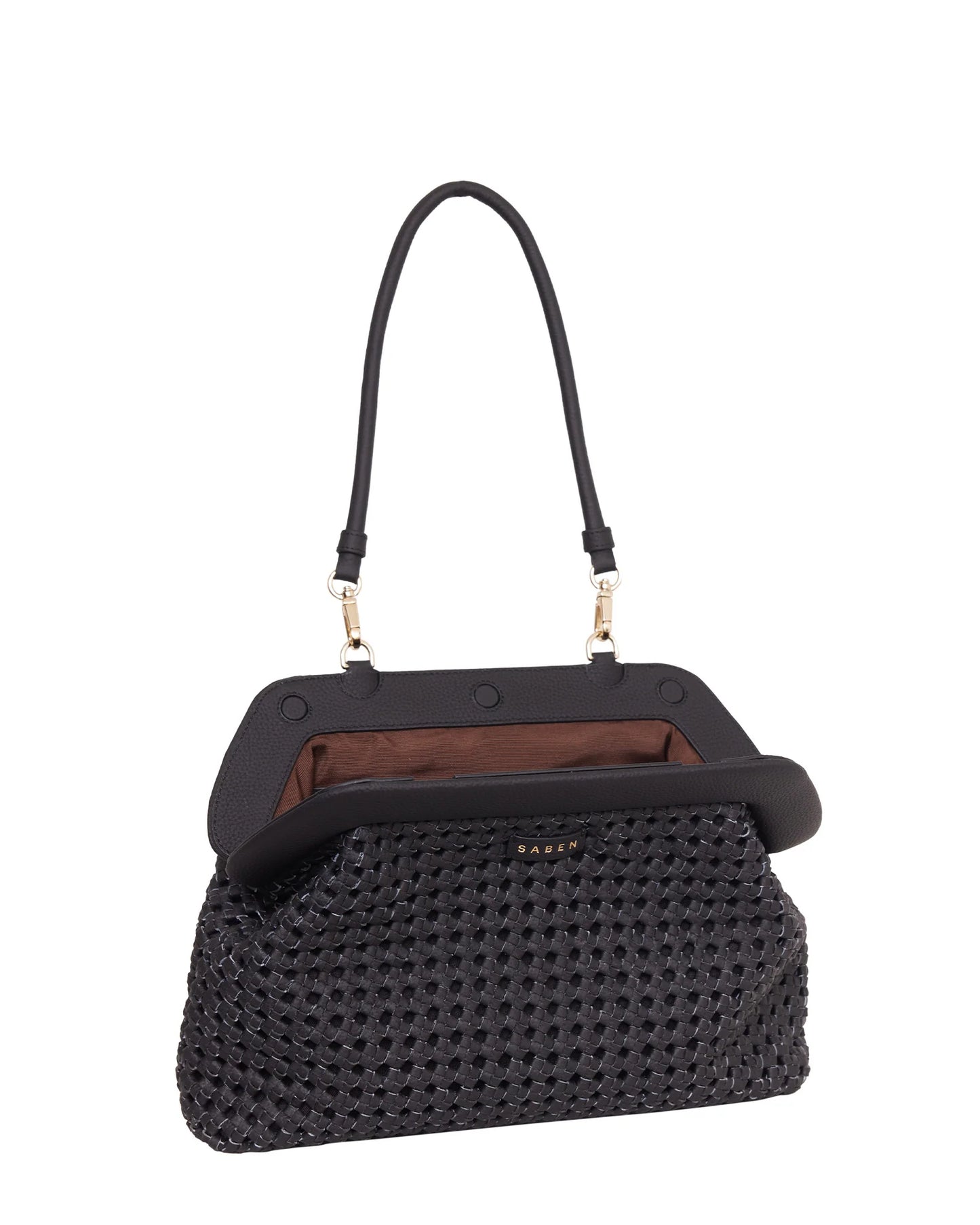 Saben Ginny Shoulder Bag Black Braid