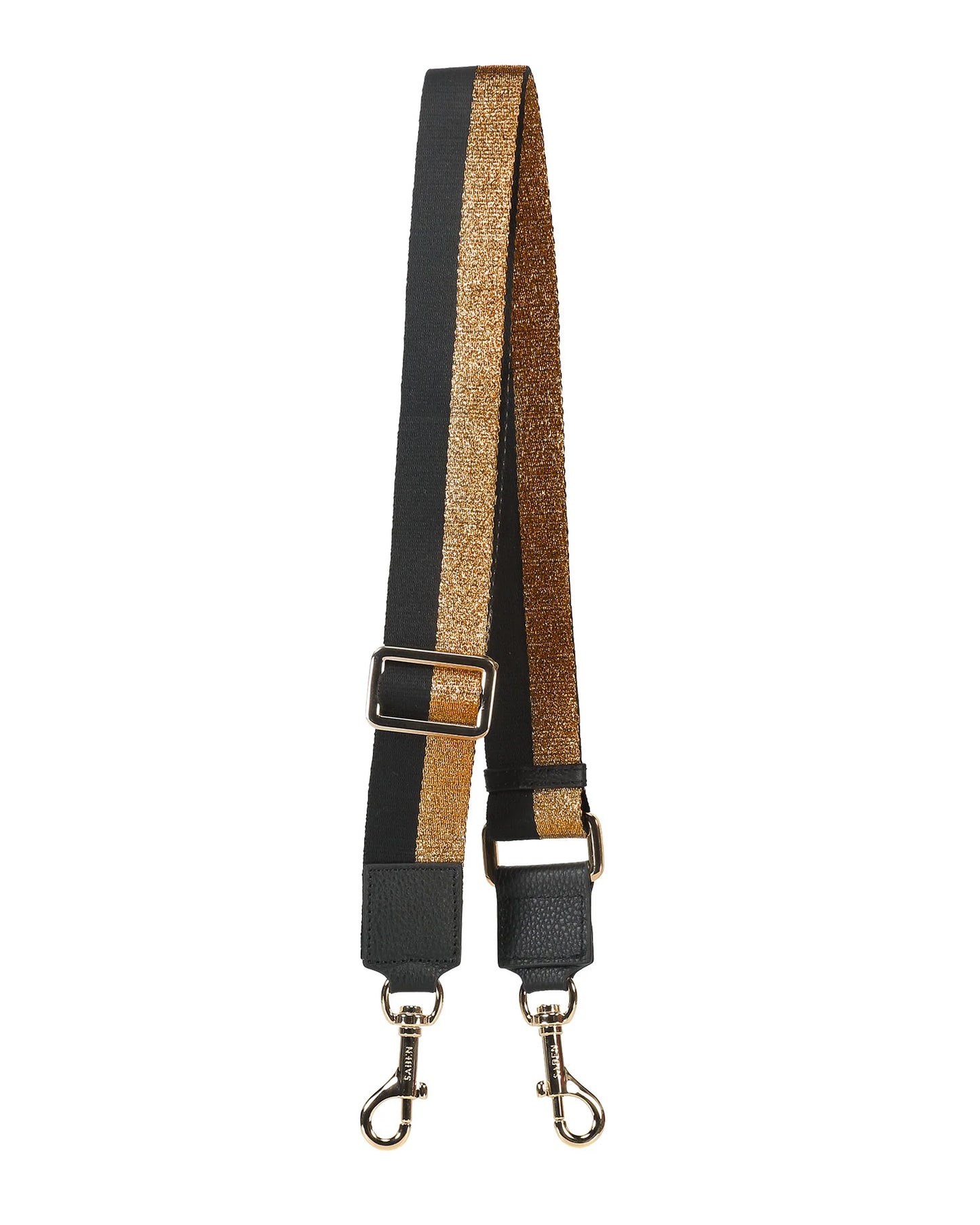 Saben Feature Strap Webbing Bronze And Black Stripe