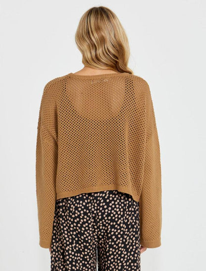 Sass Lily Bell Sleeve Knit Top