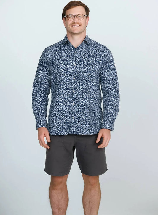 Lichfield Dark Blue Long Sleeve Shirt