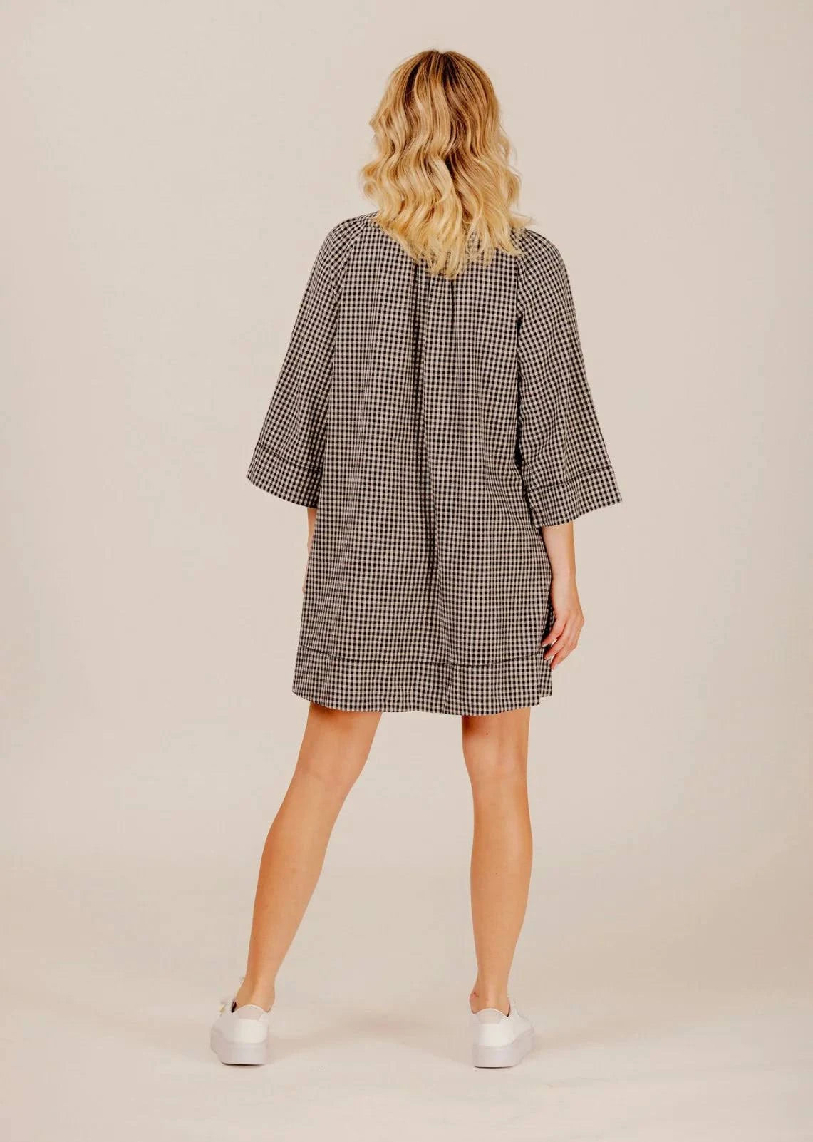 Mi Moso Leon Gingham Dress