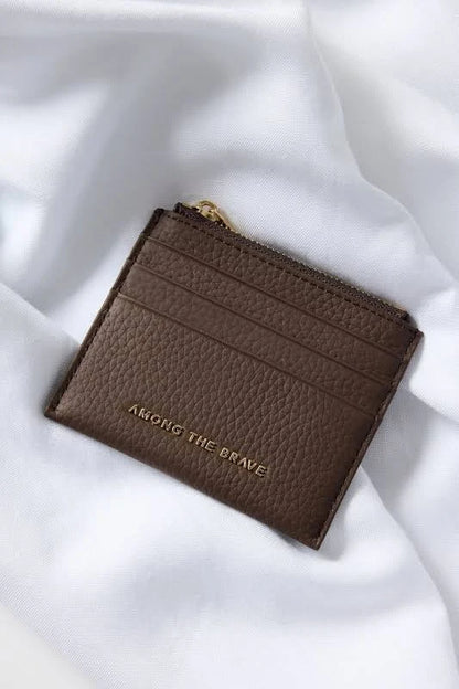 Among The Brave Leather Card Holder