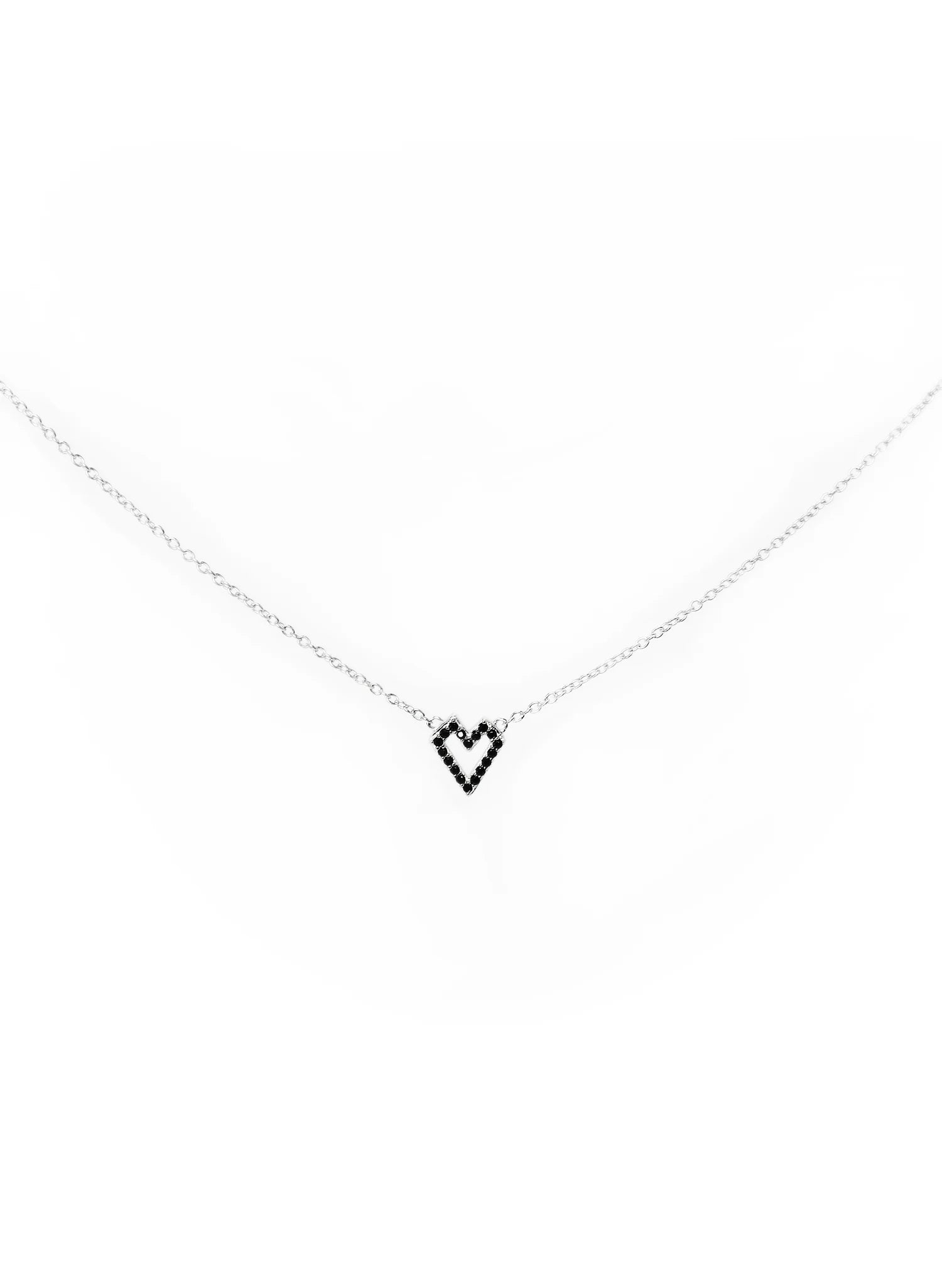 Federation Sparkles Heart Necklace Silver