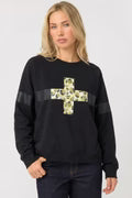 Stella+Gemma Classic Sweater Leopardess Cross