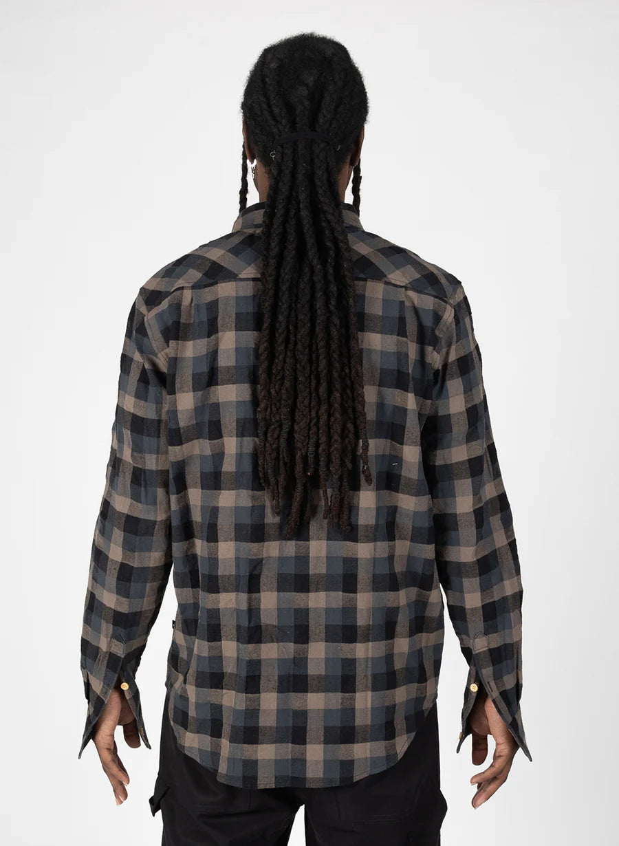 Federation Sunday Shirt Black Check