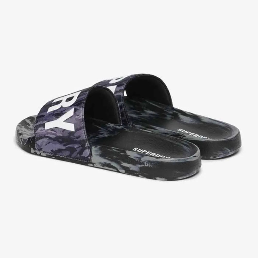 Superdry Pool Slide - Camo Dark Grey