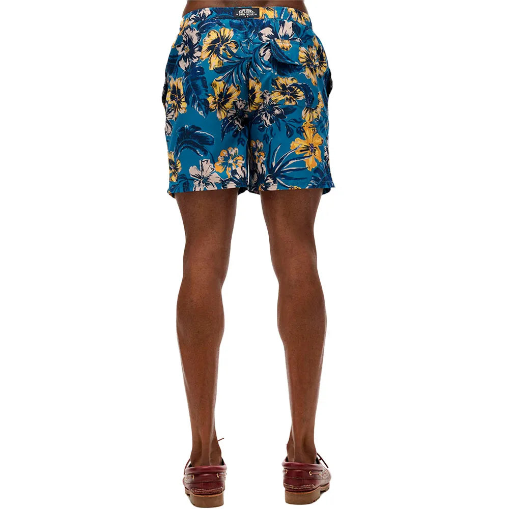 Superdry Swim Short Tropical Blues Hawaiian