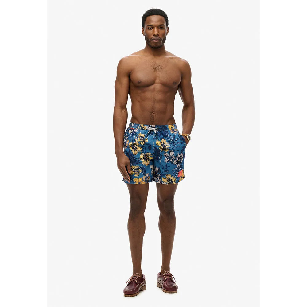 Superdry Swim Short Tropical Blues Hawaiian