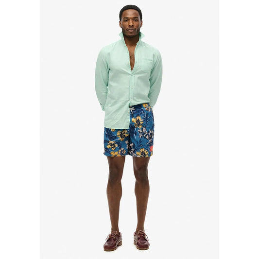 Superdry Swim Short Tropical Blues Hawaiian