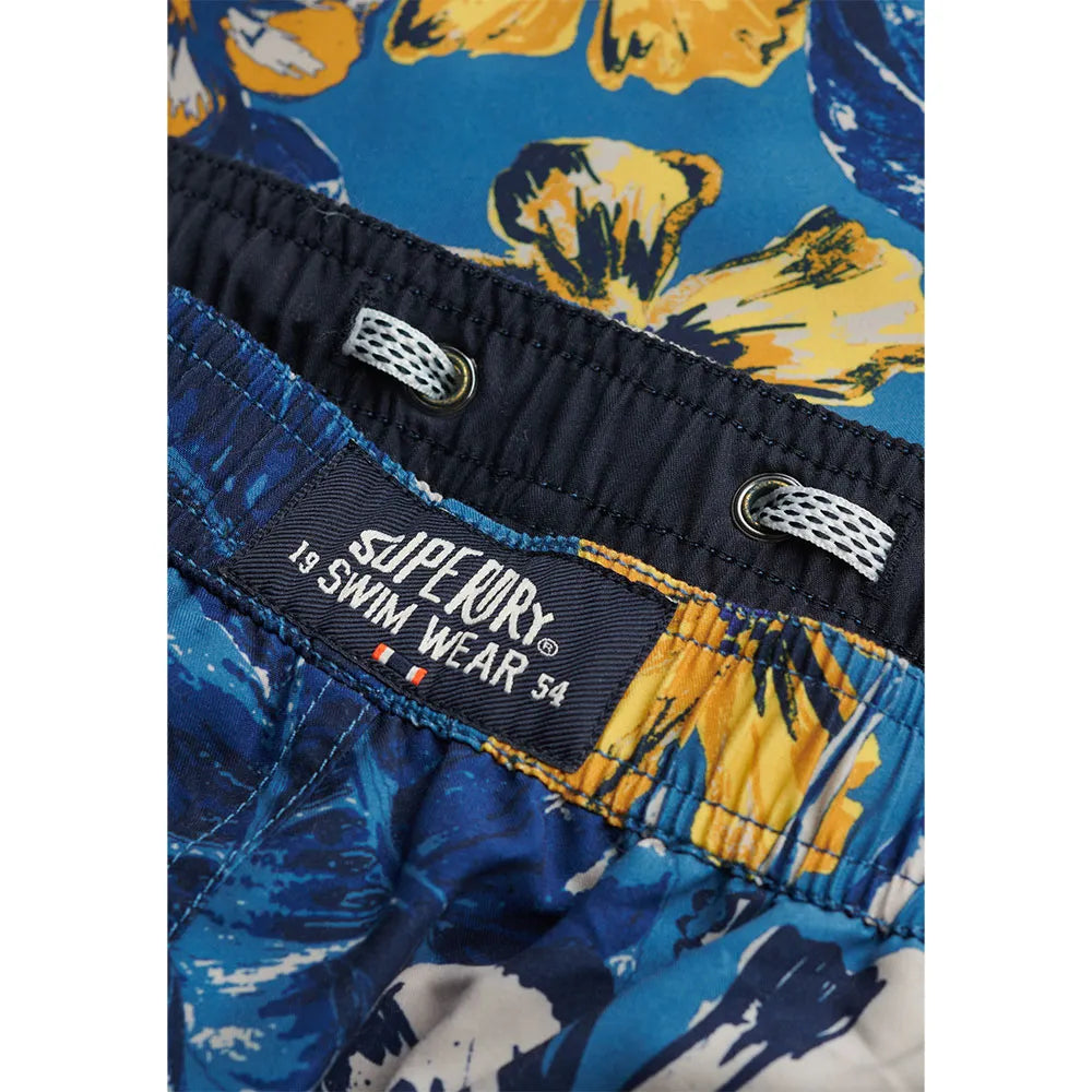 Superdry Swim Short Tropical Blues Hawaiian