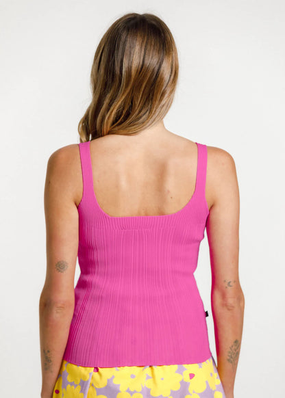 Thing Thing Block Neva Tank - Peachy/Cream