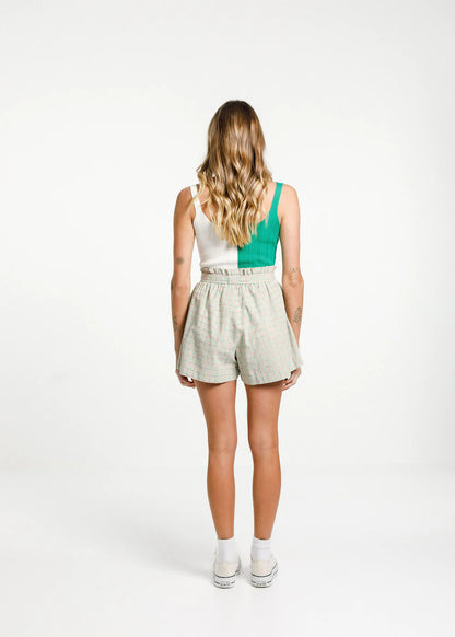 Thing Thing Block Neva Tank - Peachy/Cream