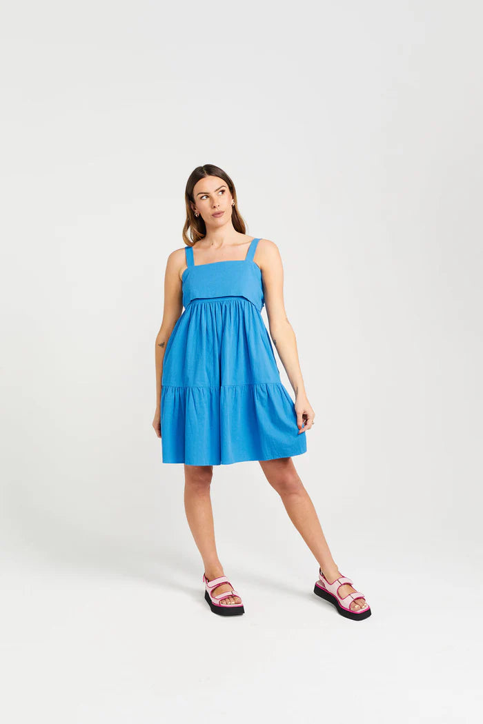 Thing Thing Zigged Dress - Marine