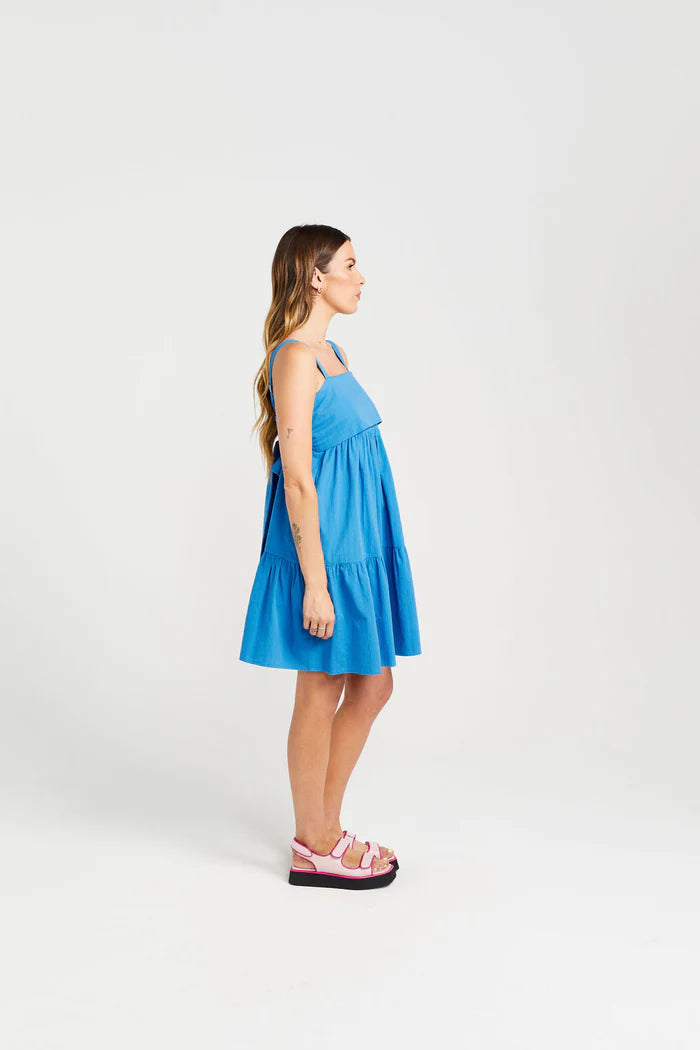 Thing Thing Zigged Dress - Marine