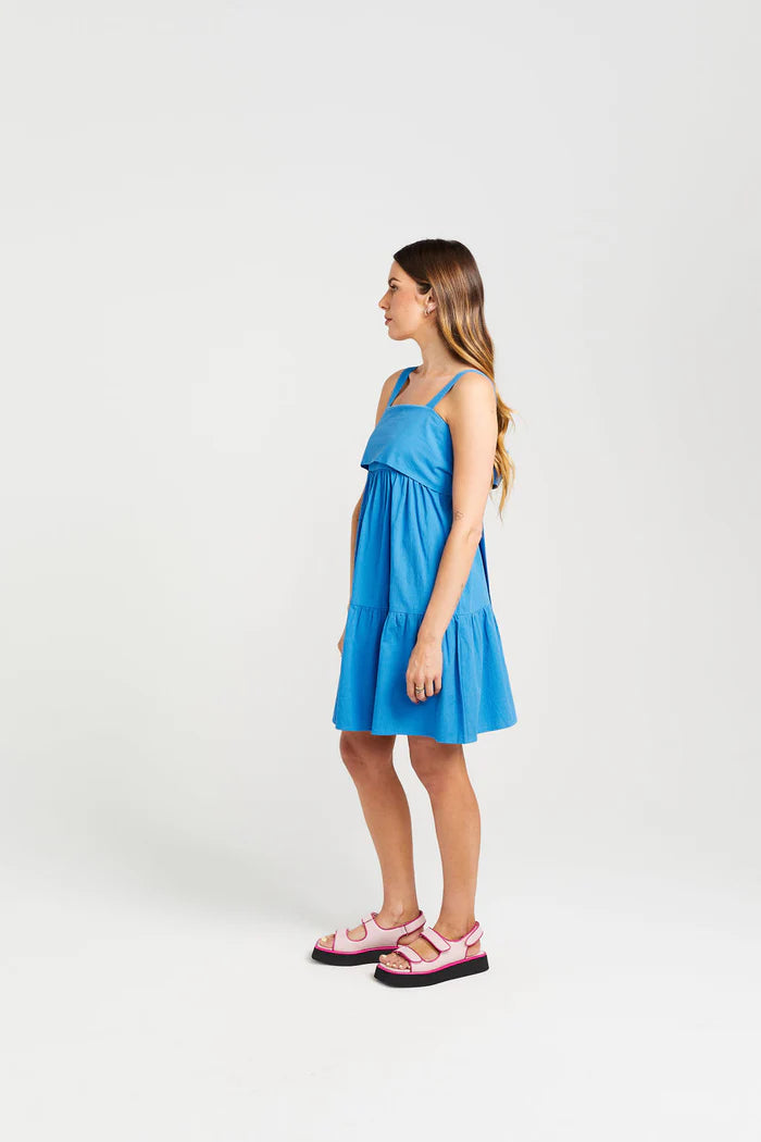 Thing Thing Zigged Dress - Marine