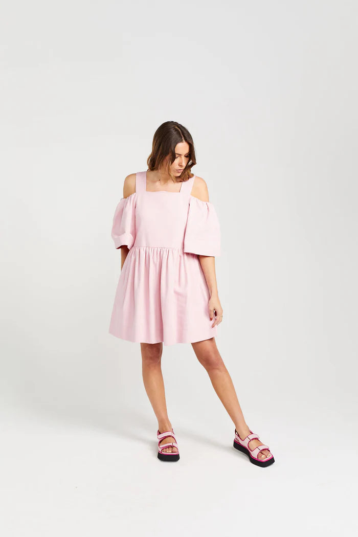 Thing Thing Cut Off Dress - Candy Floss